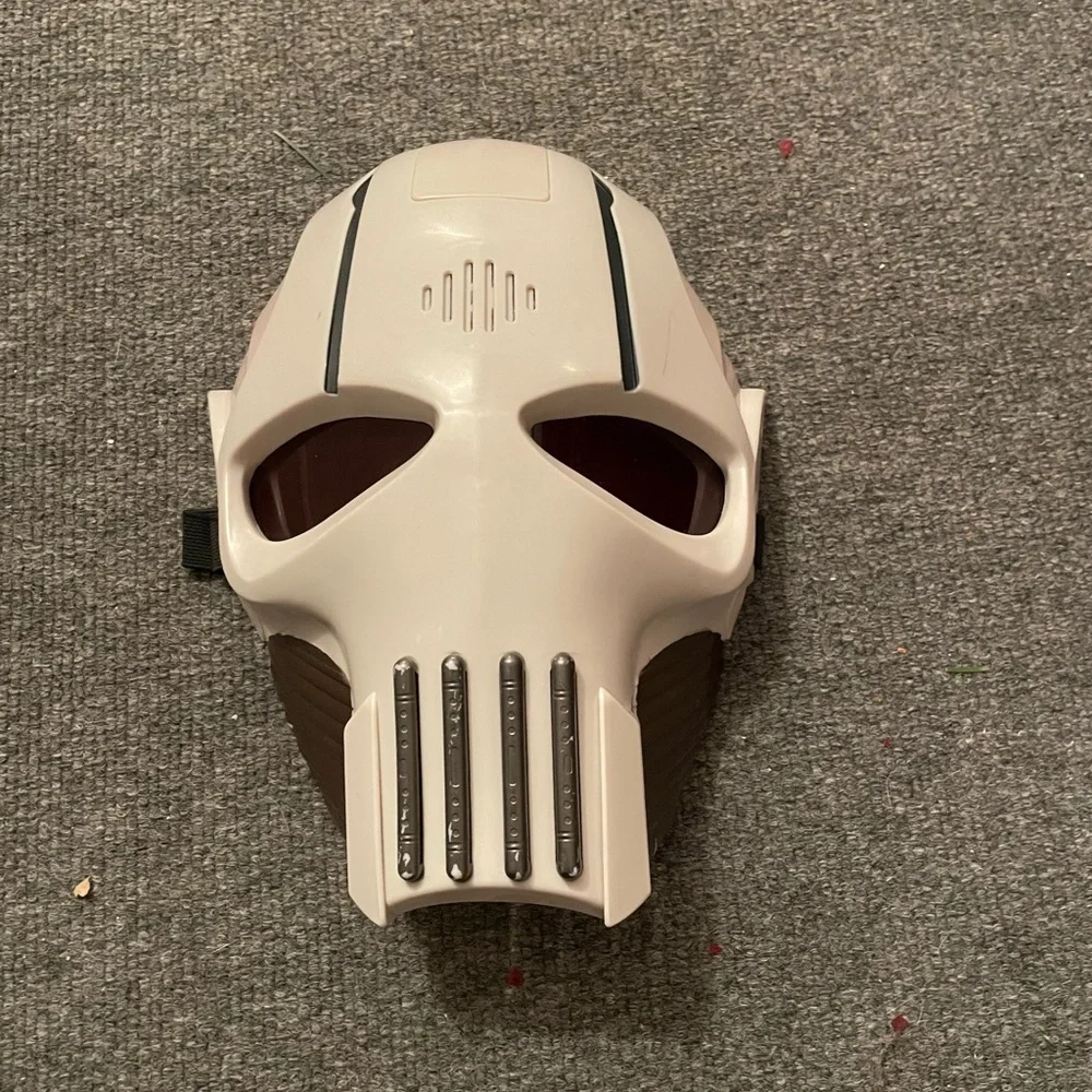 White and Brown Sci-Fi Mask